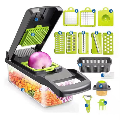 Multifunctional Vegetable Chopper Onion Chopper Handle Food Grate Food Chopper Kitchen tools Vegetable Slicer Dicer Cut