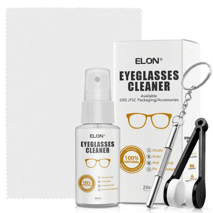 Glasses Cleaning Kit | Eyeglasses Lens Care Tool with Microfiber Cloth & Screwdriver