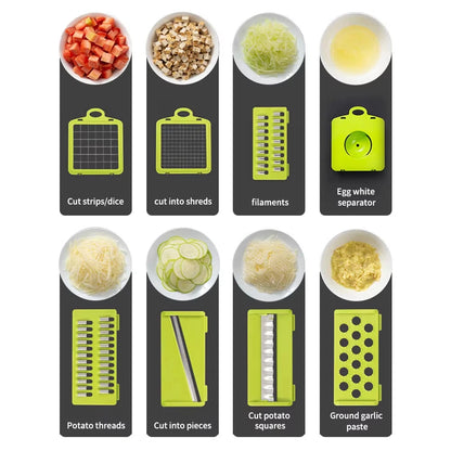 Multifunctional Vegetable Chopper Onion Chopper Handle Food Grate Food Chopper Kitchen tools Vegetable Slicer Dicer Cut