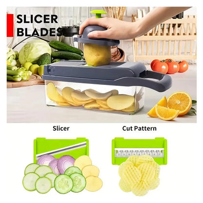 Multifunctional Vegetable Chopper Onion Chopper Handle Food Grate Food Chopper Kitchen tools Vegetable Slicer Dicer Cut