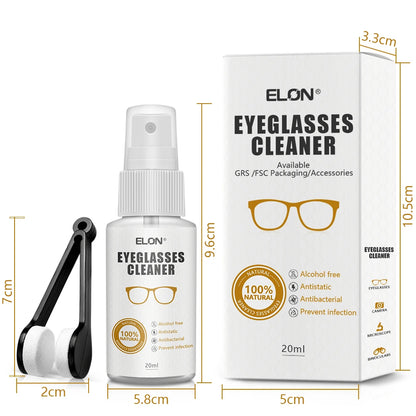 Glasses Cleaning Kit | Eyeglasses Lens Care Tool with Microfiber Cloth & Screwdriver