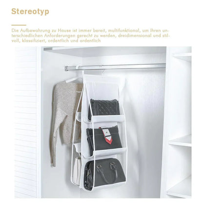 6-Pocket Foldable Hanging Handbag Organizer