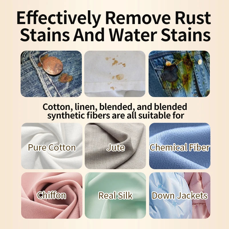 Stain Fabric Rust Remover For Clothes