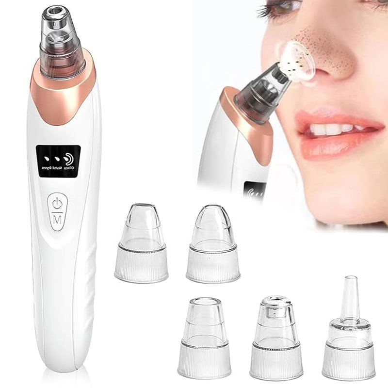 5 in 1 Black Head Remover machine, Powerful Pimple Pore Cleaner, Vacuum Suction Tool